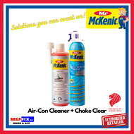 [BUNDLE DEAL] Mr Mckenic Air-con Cleaner 374g + Choke Clear 250ml - Aircon Cleaning Solution - Safe on Air Con Fins &amp; Coils - Improves Cooling Efficiency with Aircon Cleaner - Home Cleaning Essentials