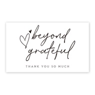 30 50pcs/pack Pink Thank You Card For Supporting Business Package Decoration "Gorgeous Thanks" Busin