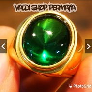 Gemstone Green Emerald Byron Crystalnatural EmbeddedRing