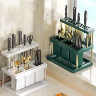 Knife Storage Holder Can Place Spoons Repair Chopsticks Has Drainage Holes Prevents Bacteria.