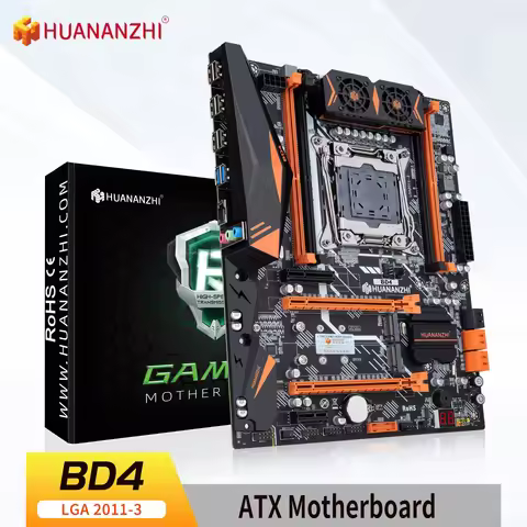 HUANANZHI X99 motherboard BD4 LGA2011-3 with M.2 NVME NGFF slot DDR4 4 channel 4*USB3.0 6*SATA3.0