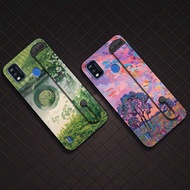 Kickstand Wristband Phone Case For ZTE Blade A51/51S/A7P Painting Wrist Strap Waterproof Cell phone 