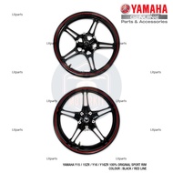 [100% Original Yamaha] Y15 Y15ZR V1 V2 Y16 Y16ZR Sport Rim Cast Wheel Black + Red Line 2PV–F5168–10–2X 2PV–F5338–10–2X