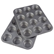12 Cup Hole Muffin Pan | Cupcake Tray | Muffin Tray