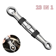 Spanar Fleksibel Sepana 23 Fungsi 7 19mm Ratchet Boleh Laras CR V Untuk Pembaikan Kereta Hardware