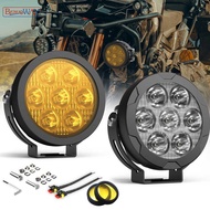 Braveway 9 4.5 Inch LED White/Yellow Work Headlight Fog Light For Motorcycle Offroad Truck BUS AT
