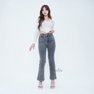 VIERLIN - Jeans 1112 - HIGHWAIST FLARE JEANS High Waist Jeans Fit & Flare Jeans