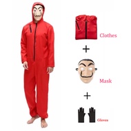 [หุ้นไทย] ชุดคอสเพลย์ Salvador Dali La Casa De Papel Money Heist สําหรับทุกเพศ COD