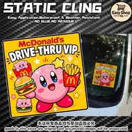DRIVE THRU VIP Windshield Static Cling Sticker Tampal Dalam Cermin Car Sticker Interior Design