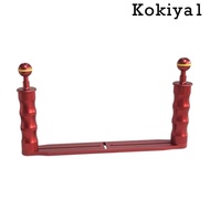 [Kokiya1] Aluminium Alloy Underwater Camera Tray Diving Video Light Stabilizer Rack Holder Red