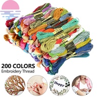 Colorful Embroidery Floss 200 Skeins Cross Stitch Threads for Cross Stitch Hand Embroidery String Art SHOPSBC9505