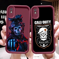 Burgundy Case for Xiaomi Redmi 9T 9A A1 A2 Note 8 POCO M3 D-39 Call of Duty