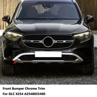 A2548855400 Front Bumper Chrome Trim Chromium Styling Diffuser Spoiler Accessories For Mercedes GLC 