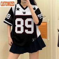 Free Customization Oversized JERSEY 89 COMBI Jersey Top