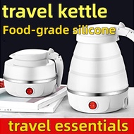 600ml travel kettle-220V SG Plug/portable kettle/foldable kettle/travel essentials/Food-grade silicone