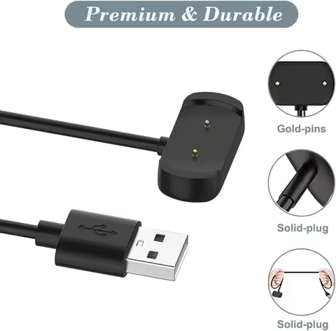 Charger for Amazfit Bip 3/ Bip 3 Pro/ GTS 4 Mini/ Bip U Pro/GTS 2/ GTR 2/ GTS2 Mini/ GTS 2e/ T-Rex P