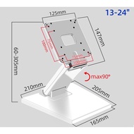 ขาตั้งจอคอม ขาตั้งMonitor รองรับจอ14”-24” ตั้งโต๊ะได้ ติดผนังได้  DZ11(แถมน๊อตยืดจอ)