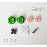 GK 1Set 15349 Mini 4WD 3.5:1 Ratio Gear Set For MA/MS Chassis With 15357 White Washer 520 Bearings T