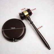 Wooden Judge's Gavel Auction Hammer with Sound Block Durable Craft Lawyer Judge Auction Hammer