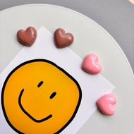 [Pack Of 4] MAGNET Fridge Heart Shape Size 2Cm*1.7Cm (Random Double Color) If You Want A Special Col
