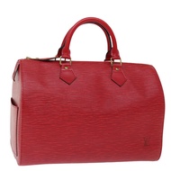 路易威登 Epi Speedy 30 手提包 卡斯蒂利亞紅 M43007 LV 正品 mr081A