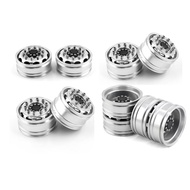 Metal Front Rear Wheel Rim for Truck 1/14 RC Tractor Trailer Cargo Car Wheels2PCS