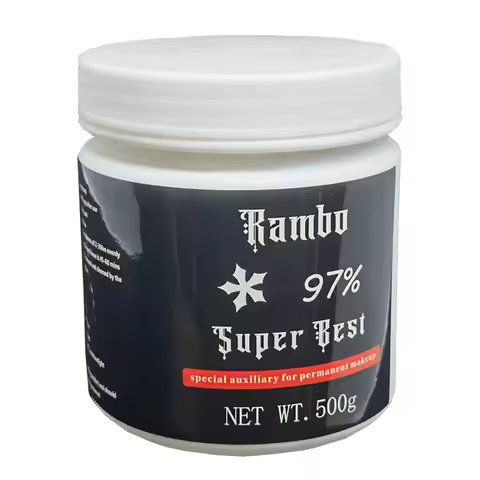 New 97% Black Rambo Tattoo Cream Before Permanent Makeup Eyebrow Lips Microblading Piercing Auxiliar
