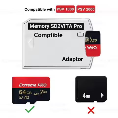 SD2VITA Version 6.0 Memory TF Card Adapter for PS Vita Game Card Slot Reader for PSV 1000/2000 3.65 