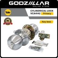 (100% Original) Yale Cylindrical Privacy Door Knob Lock Set | VCA4142 | Tombol Pintu | Bathroom/Toil