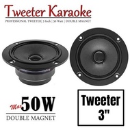 Tweeter Double Magnet 3 inch Tweter 8Ohm Max 50W Audio Speaker Treble