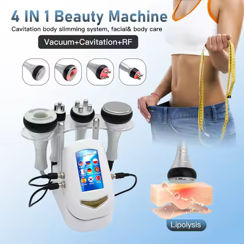 4 In 1 40k Cavitation Ultrasonic Slimming Machine Body Care Vacuum Suction Anti-Wrinkle Rejuvenation