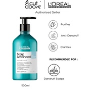 Loreal Professional Scalp Advanced Anti-Dandruff Dermo-Clarifier Shampoo For Dandruff 500ml