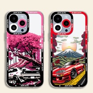 Anime JDM Drift Sports Car Phone Case For Xiaomi 14 13T 13 12T 11T 12 10T 10 Pro Mi 11 Lite 5G NE Poco F5 X5 X6 X4 X3 M6 Pro F3 Soft Silicone Transparent Cover
