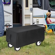 [Simhoa] Wagon Cart Cover Wagon Rain Cover for Folding Trolley Cart Beach Cart Black