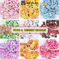 Cute Food Dessert Ice-Cream Cake Resin Charms No Hole Cream Glue Decoden DIY Phone Case Hair Clip Gu