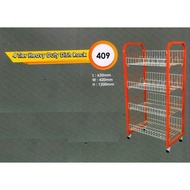 4 layer Heavy Duty Dish Rack Wheel Plate Rack Rak Pinggan Besi 4 Tingkat Shelves Besi Racks Mangkuk 