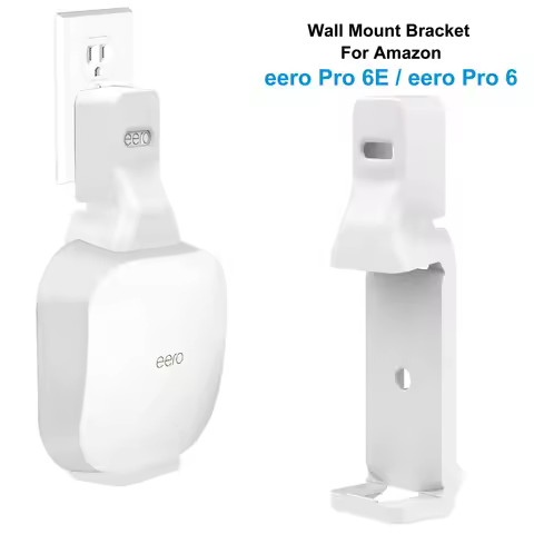 Wall mounted bracket For eero Pro 6 / Pro 6e mesh WiFi Router with Cable Storage Space-saving Fit ee