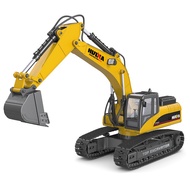 new 1/14 HUINA 580 Metal Excavator Truck RC Model Remote Control Truck Car Light Sound Battery Outd