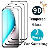 2PCS Black Edge Tempered Glass Film For Samsung Galaxy M56 M55s M55 M36 M35 F56 F55 F36 F16 F14 F06 