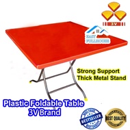 3V STRONG Foldable Plastic Table 3'x3' / Dinner Table / Mamak Hawker table/ Meja Lipat Plastik / Meja Makan / Meja Mamak
