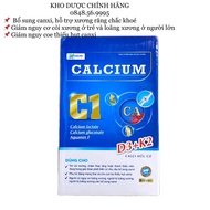 CANXI HỮU CƠ Calcium hộp 50 viên - Calci hữu cơ bổ sung D3 K2 canxi giảm nguy cơ loãng xương giúp xư
