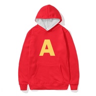 Disney Alvin And The Chipmunks Letter Print Halloween Costume Adult Kids Pullover Hoodies Soft Comfy