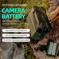 Promotion 2Pcs 2400mAh NP-FZ100 NPFZ100 NP FZ100 Battery LED 4 Channel USB Charger for Sony NP-FZ100