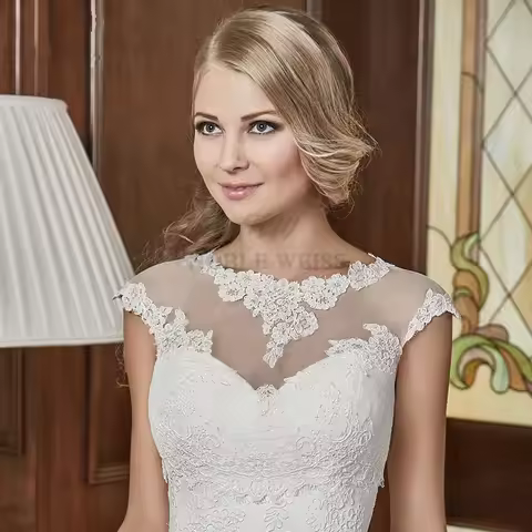 Appliques Sleeveless Wedding Bolero Scoop Bridal Wraps for Wedding Party Coat Cheap Bride Jacket Bol