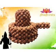 Shashvata Original 5 Mukhi (face) Rudraksha Shivalingam + Free Mini Tulsi Mala 📿& Shivan Pendant CR
