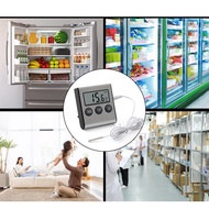 【ECHO】Digital Thermometer LCD Alarm Max/Min Records For Refrigerator Freezer Fridge