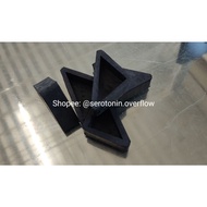 1.5x1.5 Triangle Angular Rubber Goma 1 1/2 x 1 1/2 Foot Cover Monoblock Stainless Chair Table Metal