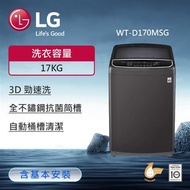 【LG 樂金】WT-D170MSG LG TurboWash3D™ 直立式直驅變頻洗衣機｜17公斤 （曜石黑）_廠商直送