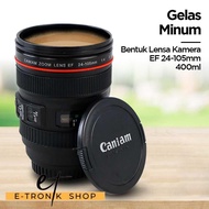 ETRONIK CANIAM Camera Lens-Shaped Drinking Glass EF 24-105mm 400ml