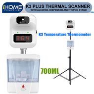 K3+ Thermal Scanner with Automatic Alcohol Dispenser and Tripod Stand